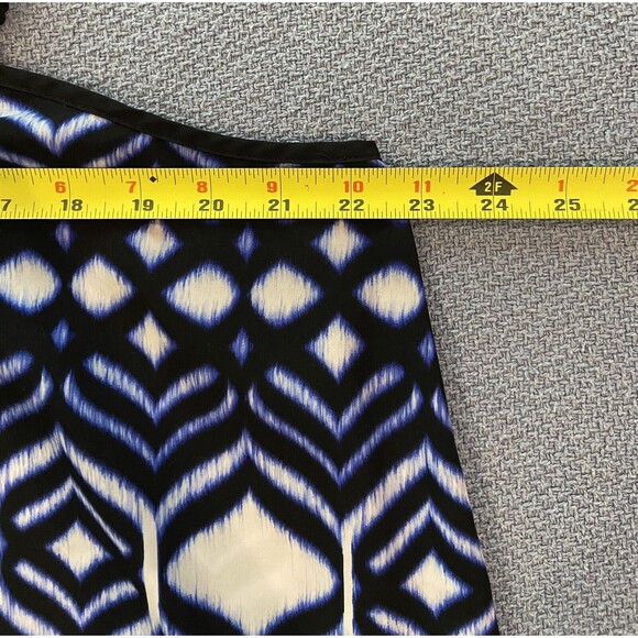 Lane Bryant 18 20 Dress Sleeveless Asymmetrical Hem Blue Chiffon - Picture 4 of 8